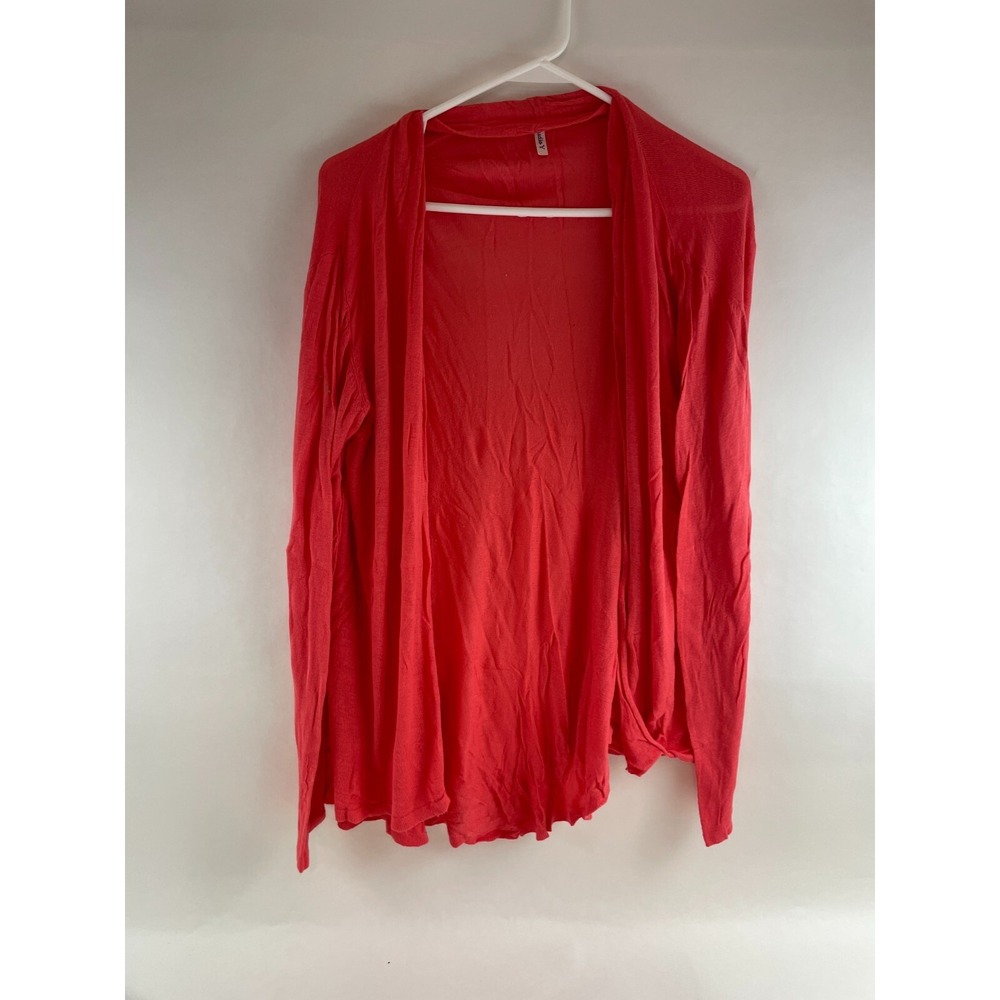 Studio Y Sweater, Women's Size XL, Pink, Open Cardigan